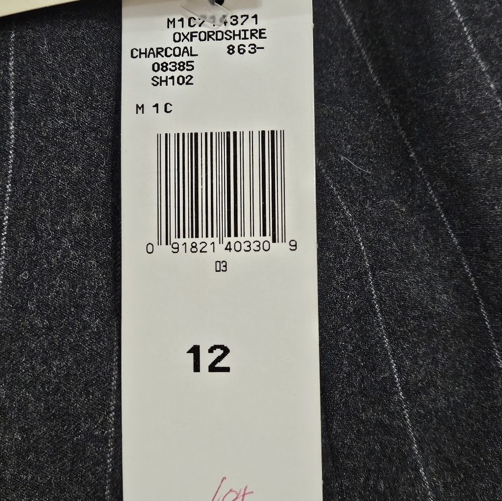 NWT Lauren Ralph Lauren Oxfordshire Pinstripe Wool Pencil Skirt Size 12 Vintage - Picture 4 of 7